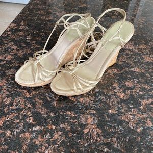Nine West stappy wedge heel, size 7.5